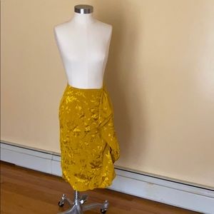 Zara Midi silk skirt